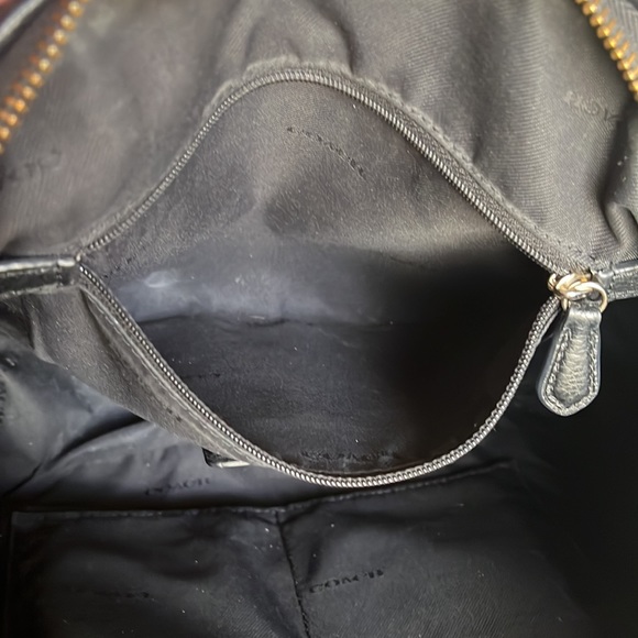 Coach Central Satchel bag in black pebbled leather - Picture 14 of 16